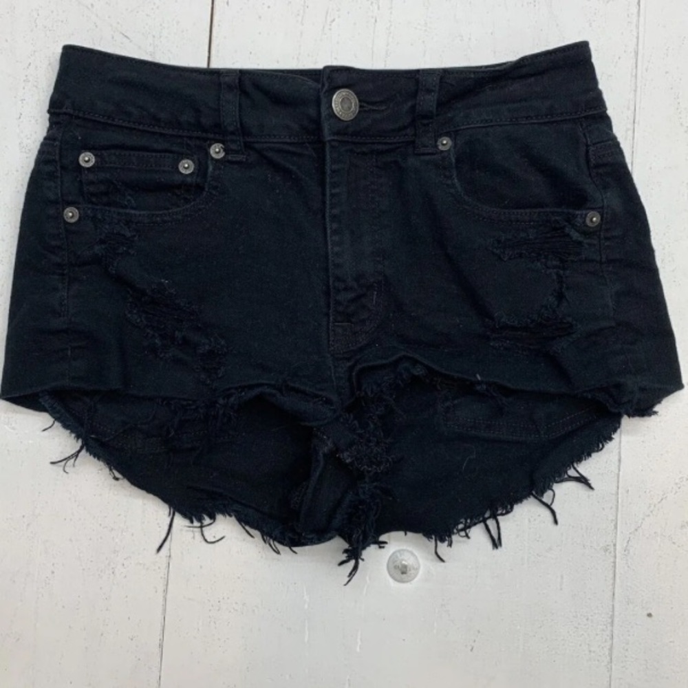 high waisted jean shorts